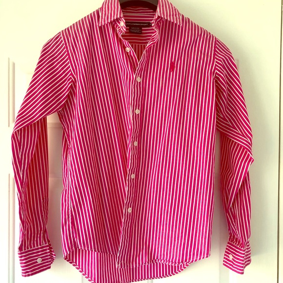 Pink Striped Button Down - Picture 1 of 3